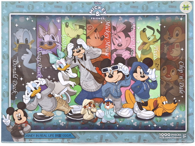 HUNDRED PICTURES 百耘圖 DISNEY IN REAL LIFE 2 拼圖 HPD01000-133 750 x 500mm 3歲以上 850g, 1000片, 多色, 1盒