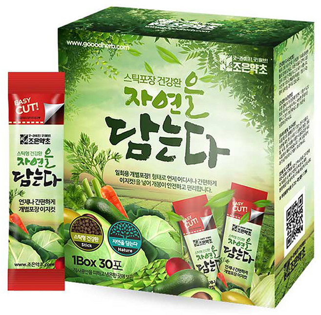 조은약초 자연을 담는다 프리미엄 곰보배추환 스틱, 90g, 1개