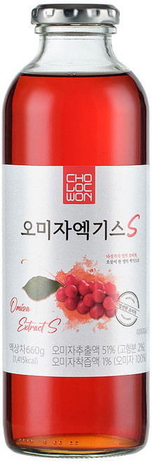 초록원 오미자엑기스S, 660g, 1개