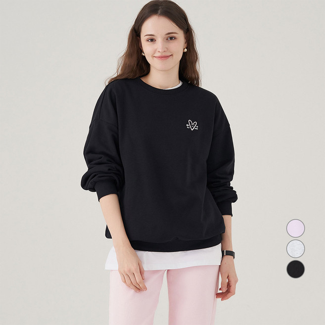 ELLE PARIS 그래픽 스웻셔츠 Heart
