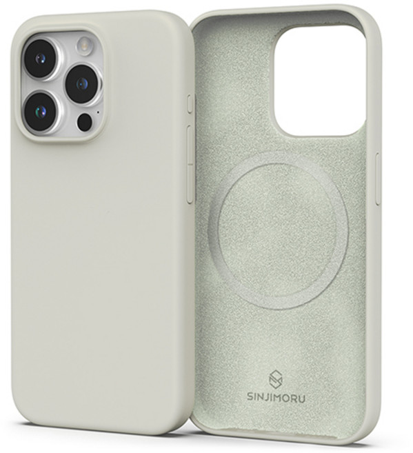 신지모루 맥세이프 소프트그립 실리콘 컬러 휴대폰 케이스