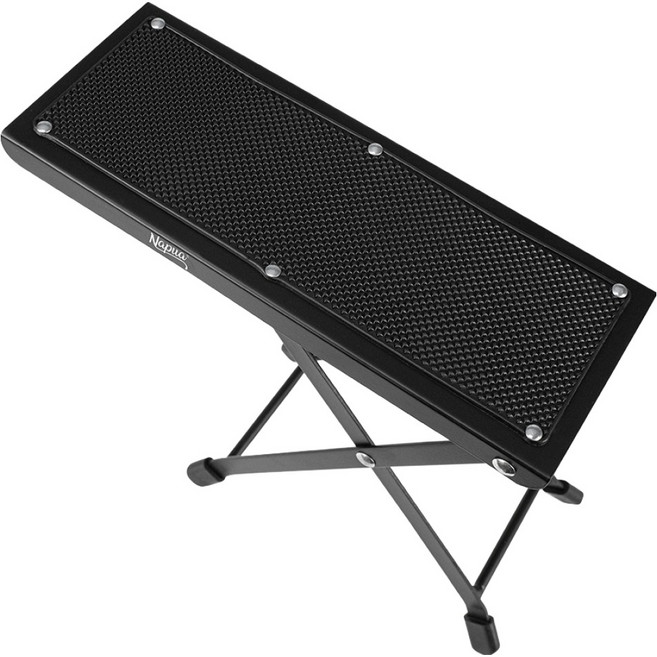 나푸아 4단 접이식 스틸 기타 발받침대 NGFS01, 1개