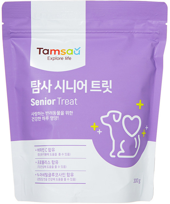 탐사 강아지 뉴트리션 트릿 영양제, 시니어, 1개