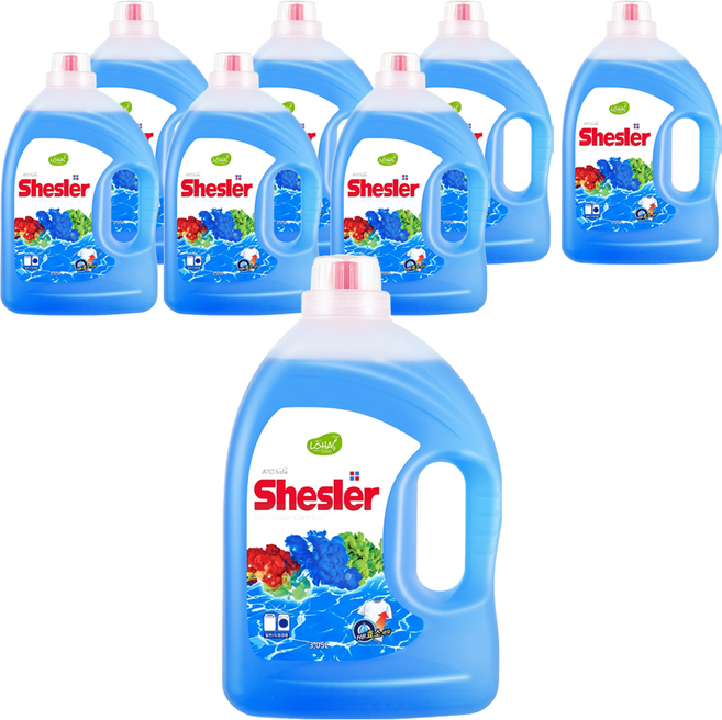 쉬슬러 액체세제 에이프릴 본품, 3.05L, 8개