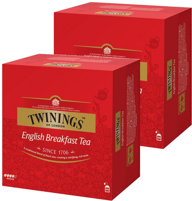 트와이닝 잉글리쉬 브렉퍼스트, 2g, 100개입, 2개