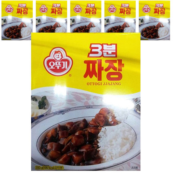 오뚜기3분 짜장, 200g, 6개