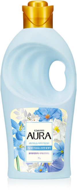 아우라 초고농축 섬유유연제 홀리데이판타지 본품, 1L, 1개