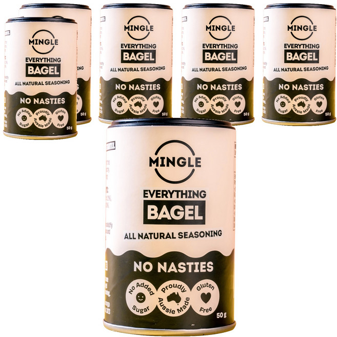 밍글 에브리씽 베이글 시즈닝, 50g, 6개