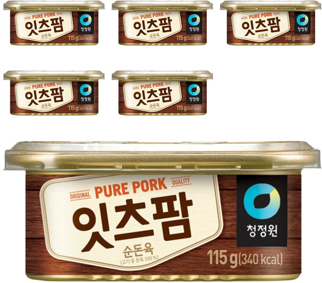 청정원 잇츠팜 햄통조림, 115g, 6개