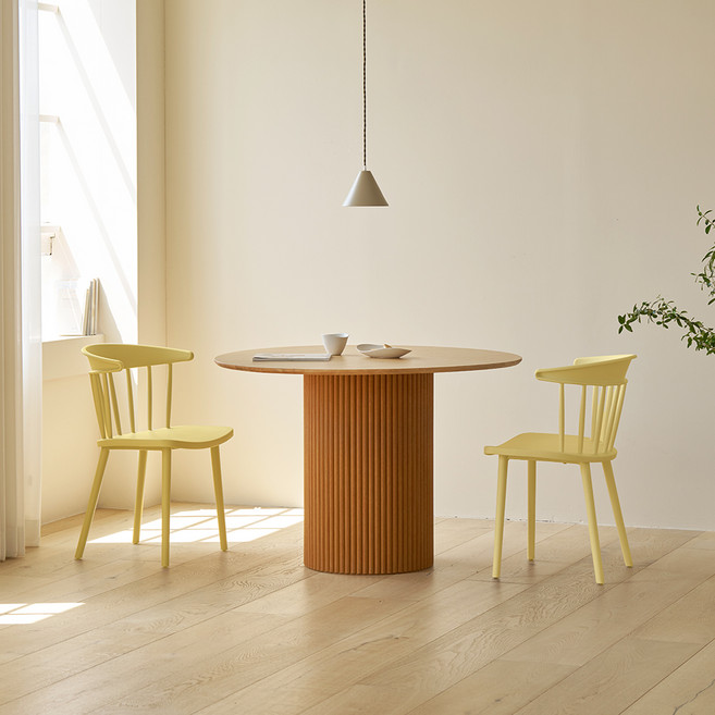 메종드꼼마 블랑드체어 식탁의자 2P 세트, 버터, 2개