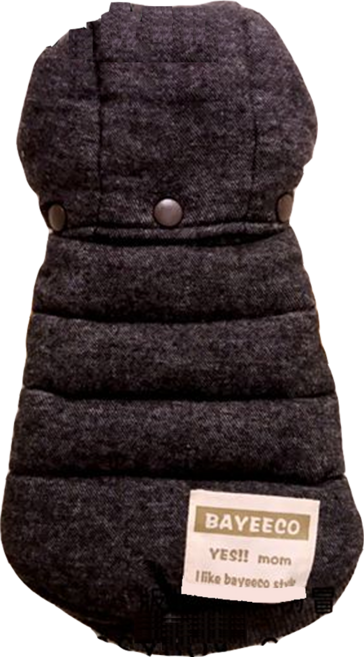 SassyDog 雙面穿 外套, 黑色, 1件