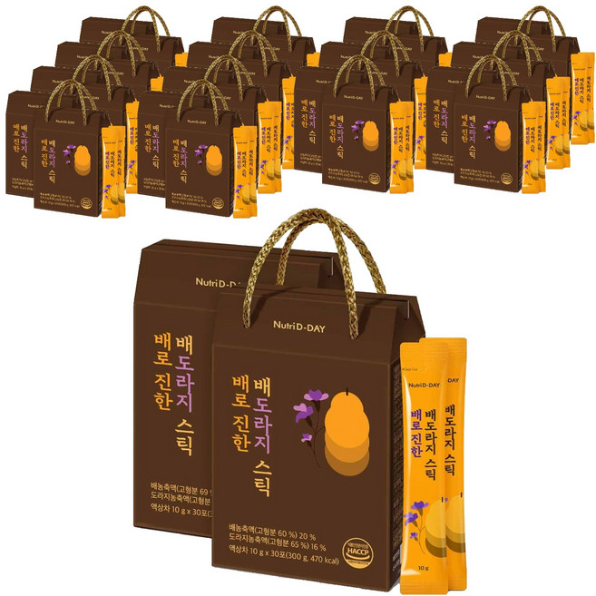 뉴트리디데이 배로 진한 배도라지 스틱 30p, 300g, 30개