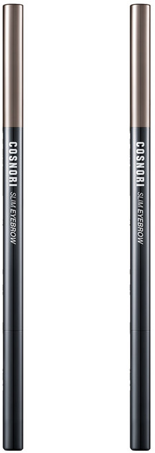 코스노리 슬림 아이브로우 오토 펜슬 0.13g, 03다크초코, 2개
