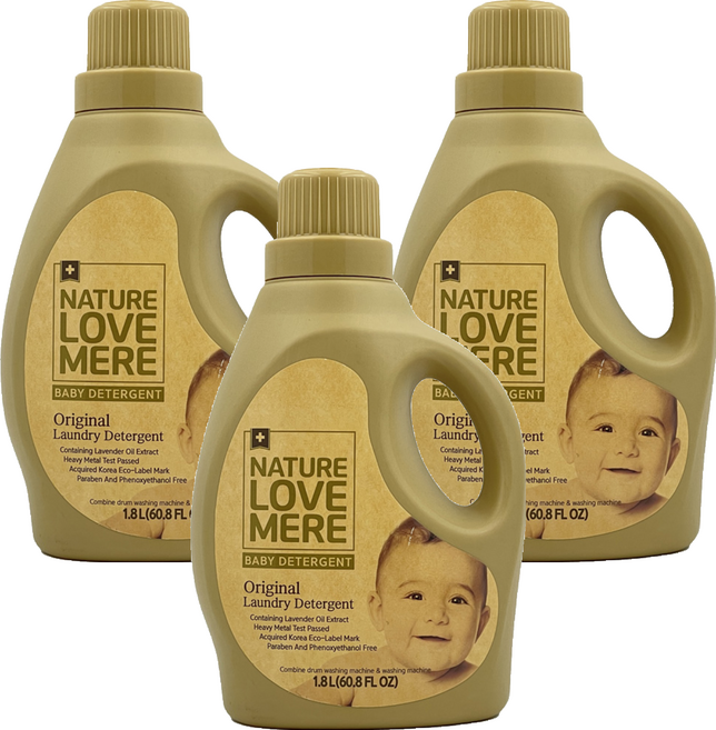 NATURE LOVE MERE 嬰兒洗衣精 香草花園, 1.8L, 3瓶
