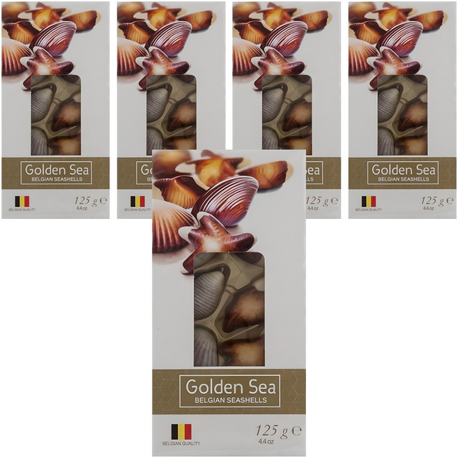 골든씨 씨쉘 초콜릿, 125g, 5개