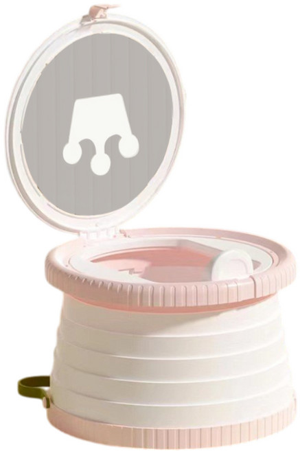 바브레 휴대용 접이식 어린이 변기 V2, 핑크