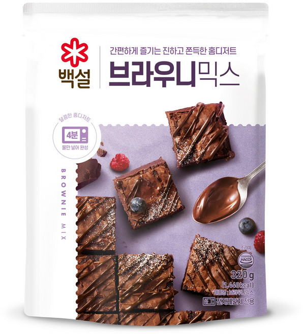 백설 브라우니믹스, 320g, 1개
