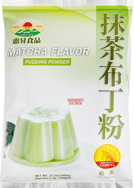 FAIRSEN 惠昇食品 抹茶布丁粉, 1kg, 1包