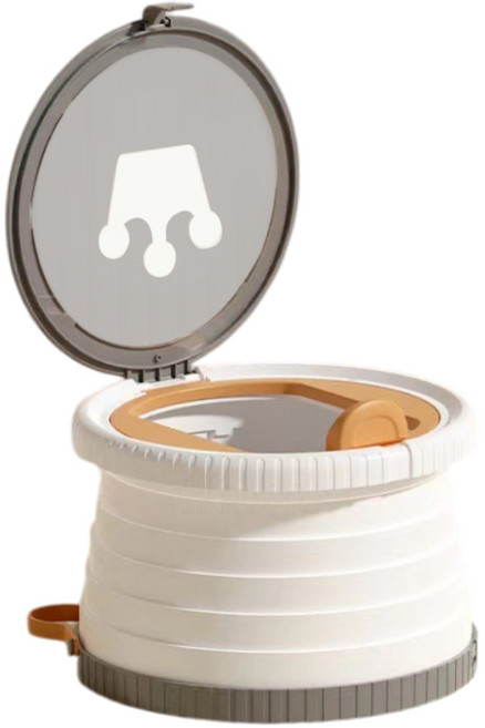 바브레 휴대용 접이식 어린이 변기 V2, 그레이