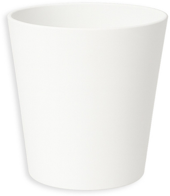 식스파머스 튼튼한 원형 화분 1호, 1 화이트, 1개