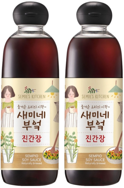 새미네부엌 진간장, 830ml, 2개