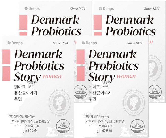 덴프스 덴마크 유산균이야기 우먼, 60정, 4개