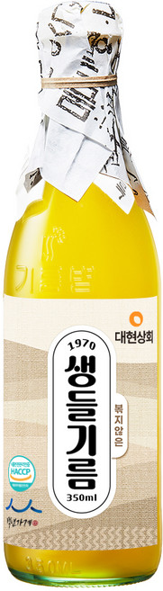 대현상회 볶지않은 생들기름, 350ml, 1개