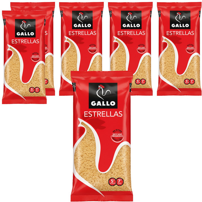 西班牙 GALLO 公雞牌 星星麵 Estrellas, 250g, 6包