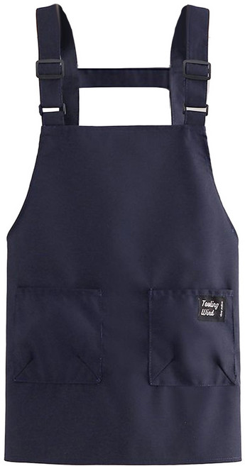 C of B 魔鬼氈雙口袋工作圍裙 海軍藍, 1個