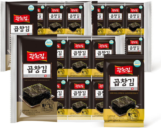광천김 곱창도시락김, 5g, 48개