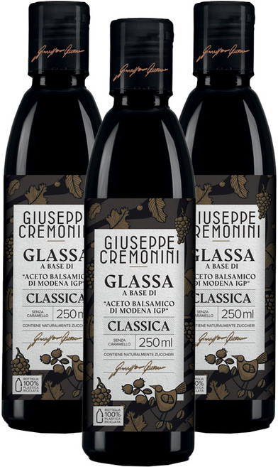 쥬세페크레모니니 클래식 발사믹 글레이즈, 250ml, 3개