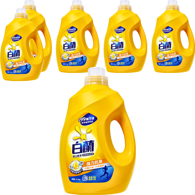 白蘭 超濃縮洗衣精 陽光馨香, 2.7kg, 6桶
