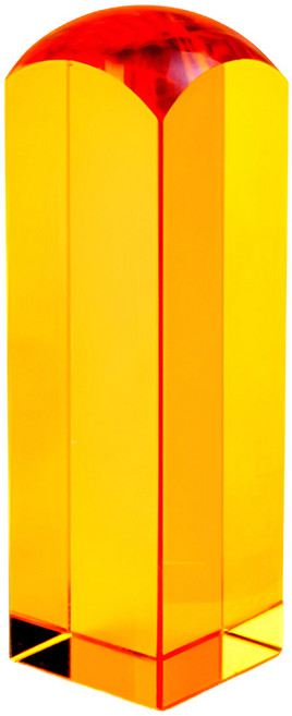 紅運當家 特優級 招財開運 黃水晶印章印材 方型 1.5 x 1.5 x 6cm, 黃水晶, 1個