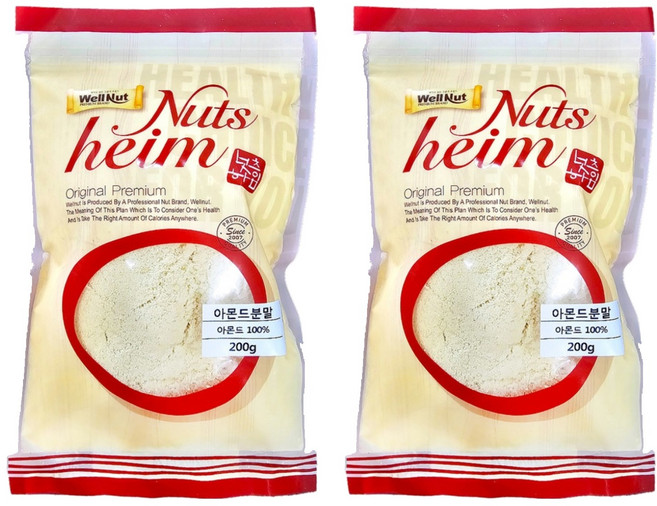 너츠하임 아몬드분말, 200g, 2개