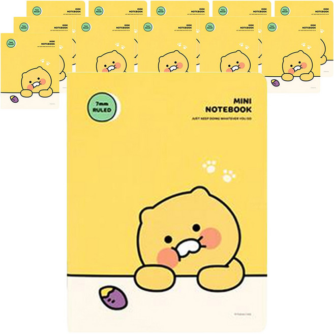 카카오프렌즈 춘식이 미니 노트, 고구마, 12개