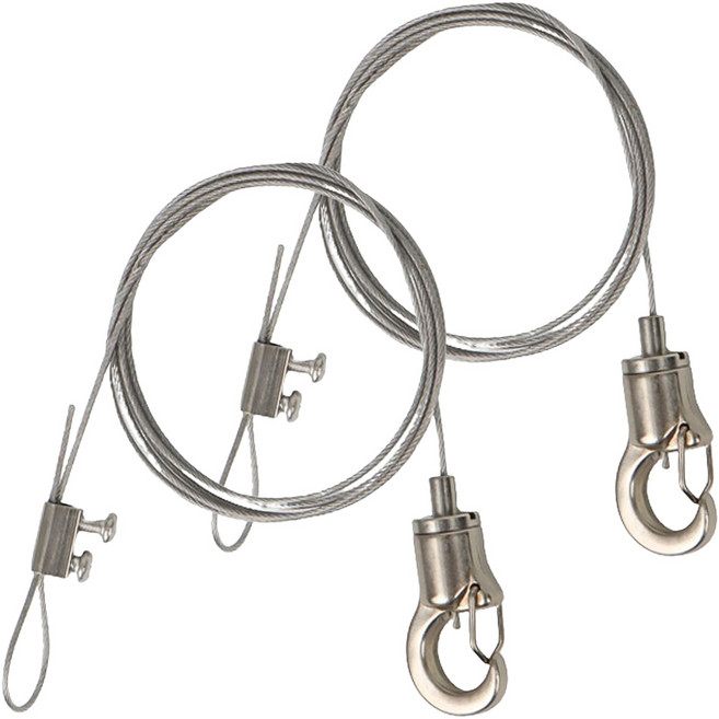 올고르 1way 와이어 액자걸이, 니켈, 2개