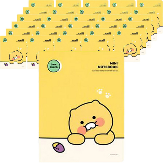 카카오프렌즈 춘식이 미니 노트, 고구마, 30개