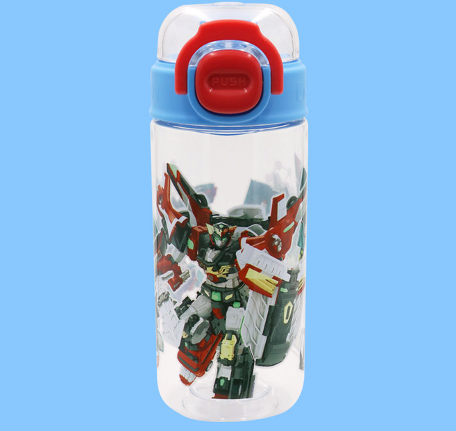 르번 아동용 헬로카봇16 이중잠금 보틀, 혼합색상, 1개, 450ml