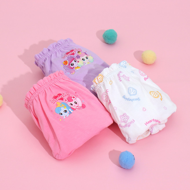 프리미에팜 여아용 캐치티니핑 순면 삼각팬티 2호 3종 세트