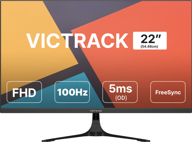 빅트랙 FHD 100Hz 평면 모니터, 54.48cm, 22FM10001