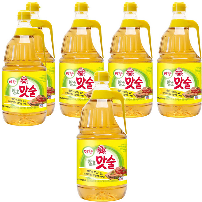 오뚜기 미향 발효 맛술, 1.8L, 6개