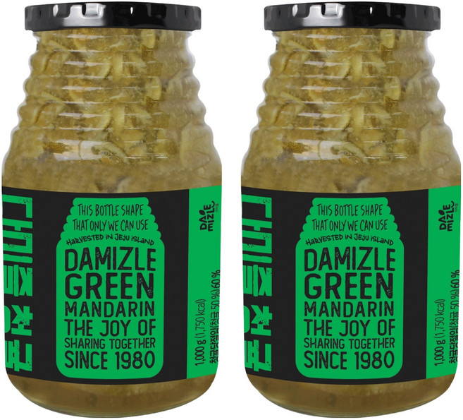 다미즐 청귤 청, 1kg, 1개입, 2개