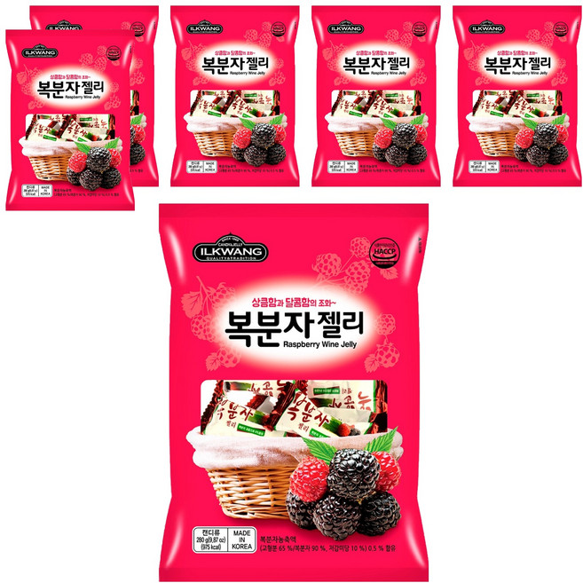 일광제과 복분자젤리, 280g, 6개