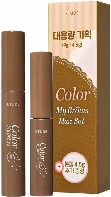 에뛰드 청순 거짓 브라우 카라 4.5g + 9g 세트, 4호내추럴브라운, 1개