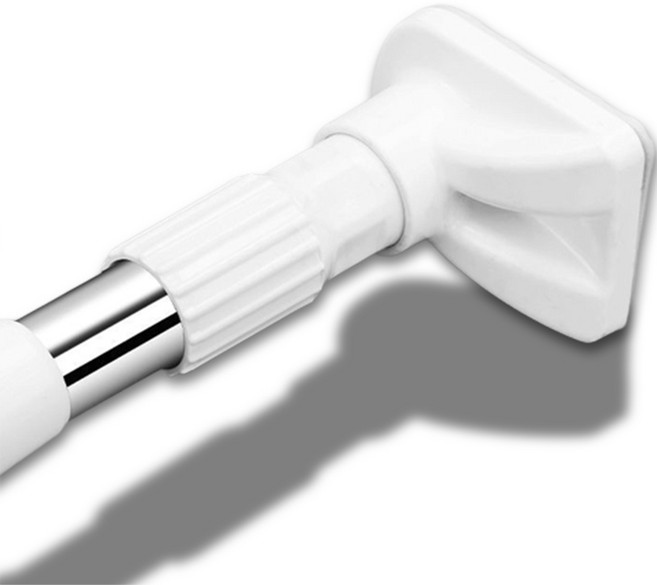 하이어데코 25mm 못없이 강력 압축봉 무타공 커튼봉, 화이트