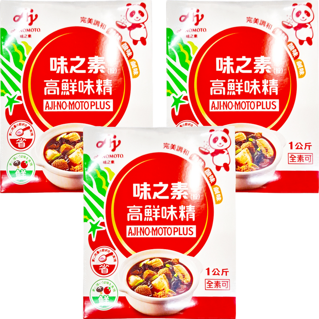 AJINOMOTO 味之素 高鮮味精, 1kg, 3盒