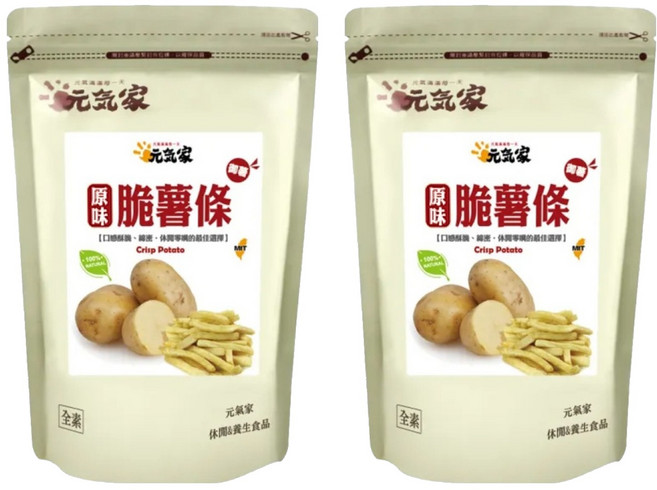 元氣家 御薯脆薯條 原味, 100g, 2包