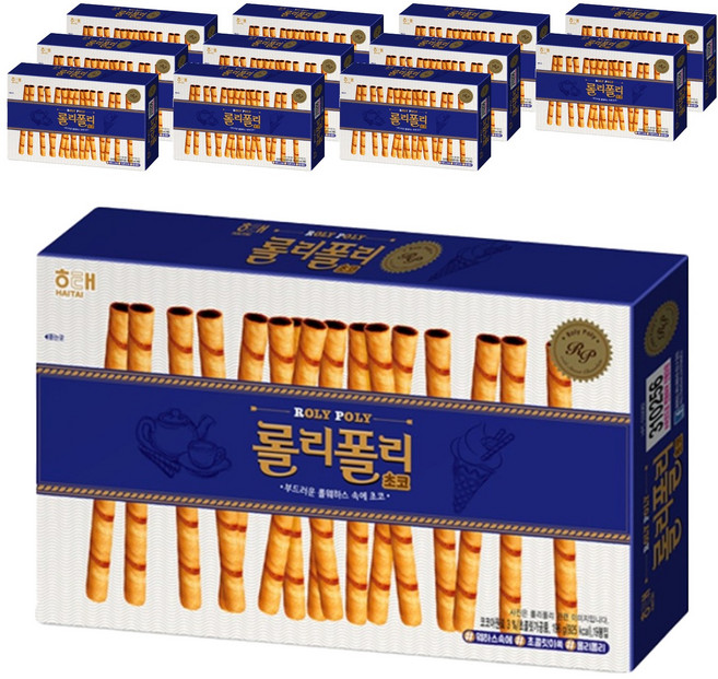 롤리폴리 초코, 196g, 12개