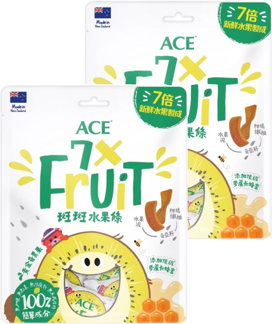 HiPP 喜寶 ACE 斑斑水果條, 黃金奇異果 + 奇亞籽, 90g, 2個