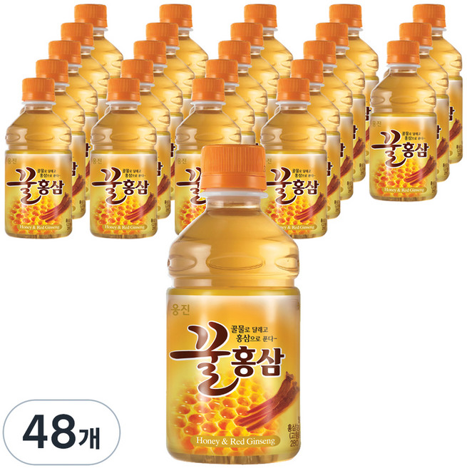 웅진 꿀홍삼, 280ml, 48개